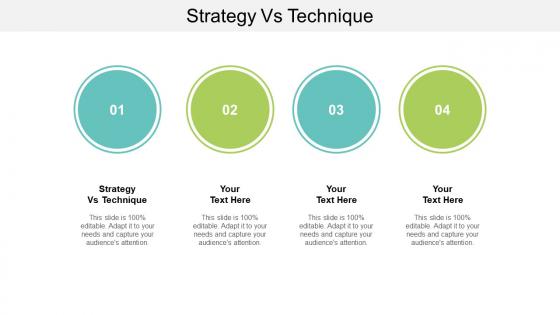 Strategy vs technique ppt powerpoint presentation model information cpb