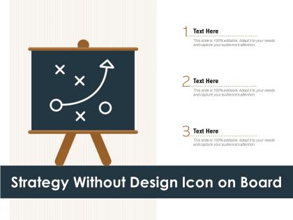 Strategy without design icon on board