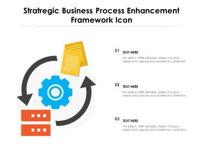 Stratregic business process enhancement framework icon
