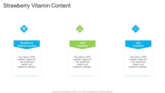 Strawberry Vitamin Content In Powerpoint And Google Slides Cpb