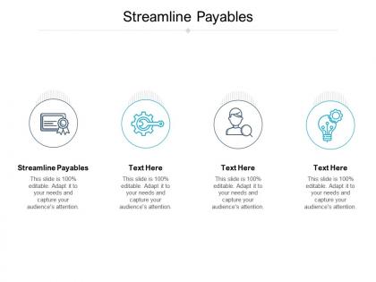Streamline payables ppt powerpoint presentation outline ideas cpb