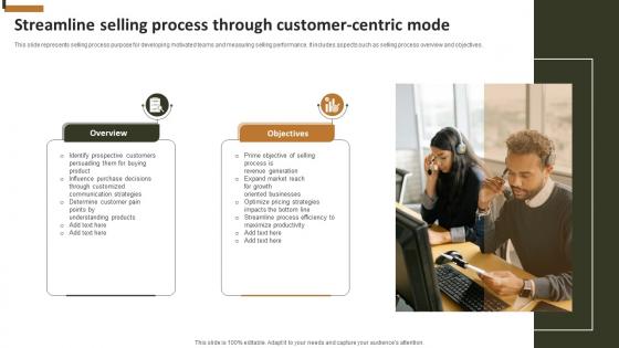 Streamline Selling Process Through Customer Centric Mode