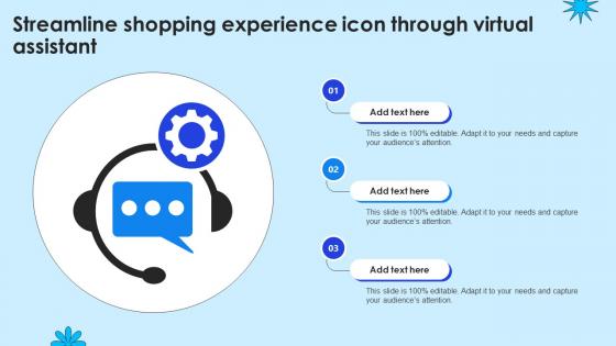 Streamline Shopping Experience Icon Through Virtual Assistant