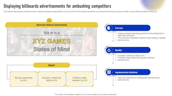 Streamlined Ambush Marketing Techniques Displaying Billboards Advertisements For Ambushing MKT SS V