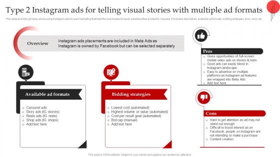 Streamlined Paid Media Type 2 Instagram Ads For Telling Visual Stories With Multiple MKT SS V