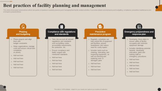 Streamlining Facility Management Best Practices Of Facility Planning And Management
