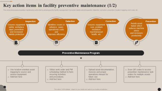 Streamlining Facility Management Key Action Items In Facility Preventive Maintenance