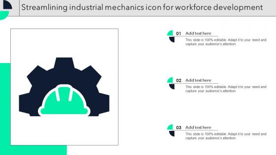 Streamlining Industrial Mechanics Icon For Workforce Development