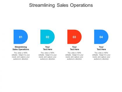 Streamlining sales operations ppt powerpoint presentation professional gridlines cpb