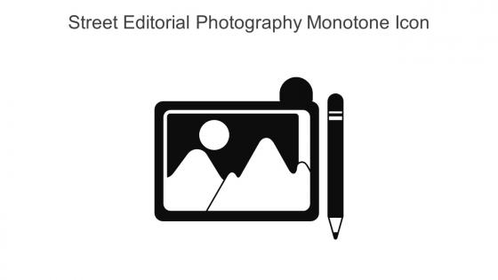 Street Editorial Photography Monotone Icon In Powerpoint Pptx Png And Editable Eps Format