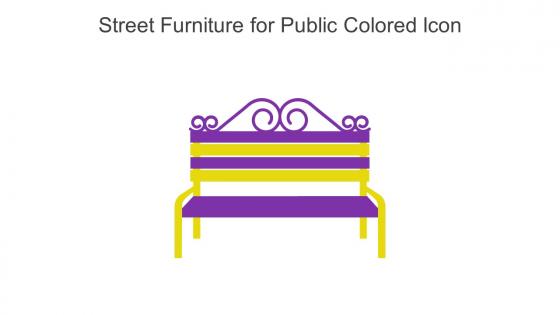Street Furniture For Public Colored Icon In Powerpoint Pptx Png And Editable Eps Format