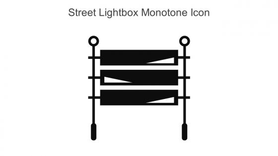 Street Lightbox Monotone Icon In Powerpoint Pptx Png And Editable Eps Format