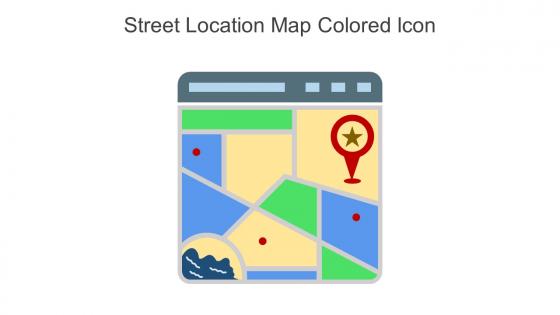 Street Location Map Colored Icon In Powerpoint Pptx Png And Editable Eps Format