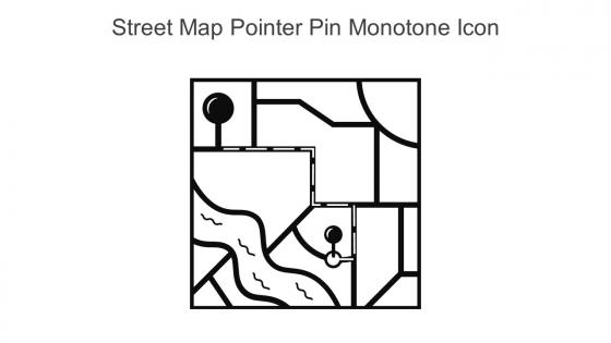 Street Map Pointer Pin Monotone Icon In Powerpoint Pptx Png And Editable Eps Format