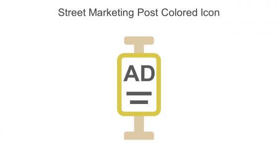 Street Marketing Post Colored Icon In Powerpoint Pptx Png And Editable Eps Format