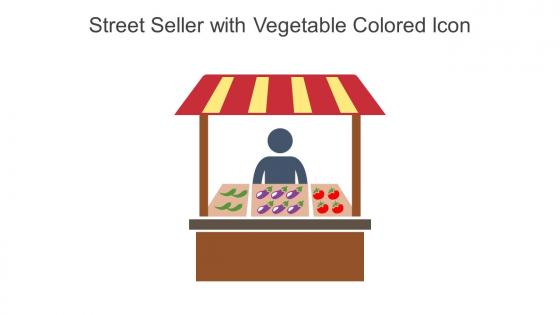 Street Seller With Vegetable Colored Icon In Powerpoint Pptx Png And Editable Eps Format