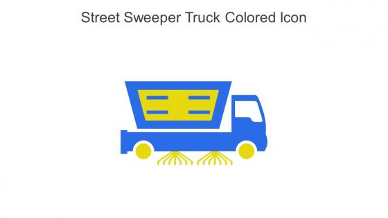 Street Sweeper Truck Colored Icon In Powerpoint Pptx Png And Editable Eps Format