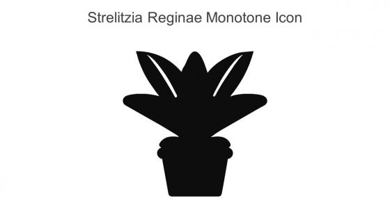 Strelitzia Reginae Monotone Icon In Powerpoint Pptx Png And Editable Eps Format