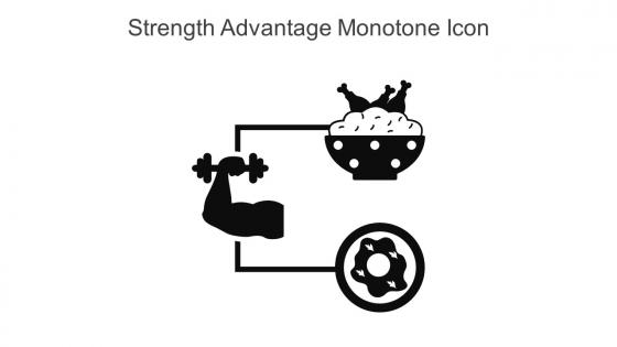 Strength Advantage Monotone Icon In Powerpoint Pptx Png And Editable Eps Format