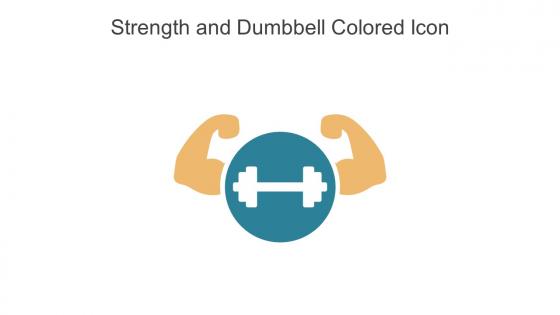 Strength And Dumbbell Colored Icon In Powerpoint Pptx Png And Editable Eps Format