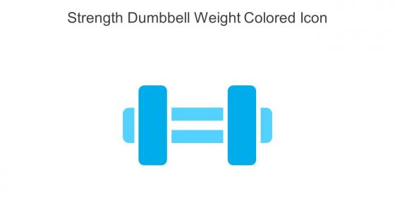 Strength Dumbbell Weight Colored Icon In Powerpoint Pptx Png And Editable Eps Format