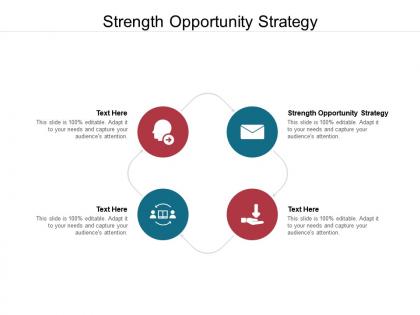 Strength opportunity strategy ppt powerpoint presentation infographics master slide cpb