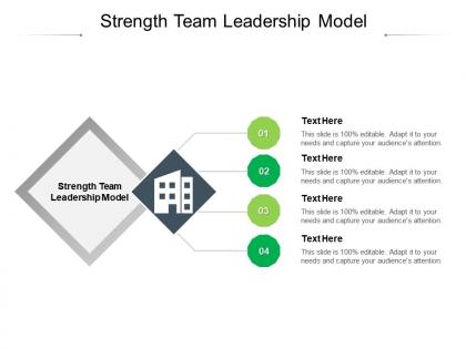 Strength team leadership model ppt powerpoint presentation gallery graphics cpb