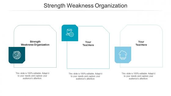 Strength weakness organization ppt powerpoint presentation file graphic images cpb