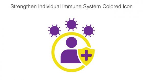 Strengthen Individual Immune System Colored Icon In Powerpoint Pptx Png And Editable Eps Format