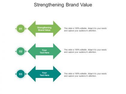 Strengthening brand value ppt powerpoint presentation model show cpb