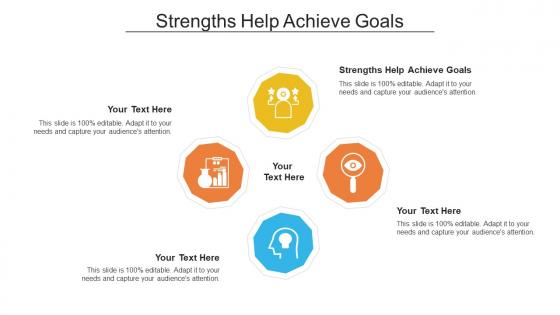 Strengths help achieve goals ppt powerpoint presentation professional icon cpb