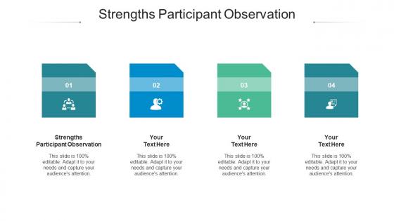 Strengths Participant Observation Ppt Powerpoint Presentation Icon Rules Cpb
