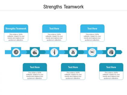 Strengths teamwork ppt powerpoint presentation diagrams cpb