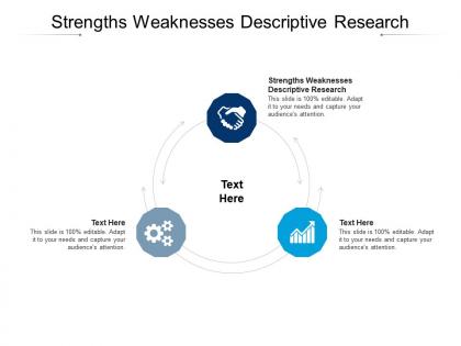 Strengths weaknesses descriptive research ppt powerpoint presentation outline layouts cpb