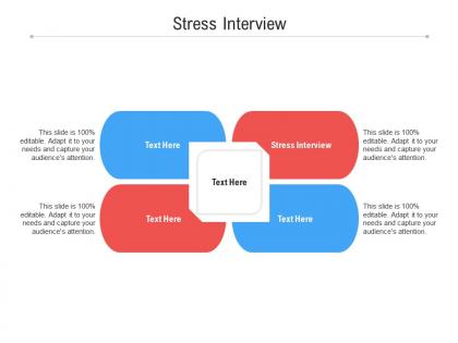 Stress interview ppt powerpoint presentation outline background cpb