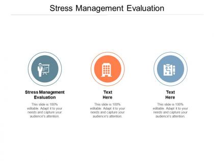 Stress management evaluation ppt powerpoint presentation slides layout ideas cpb