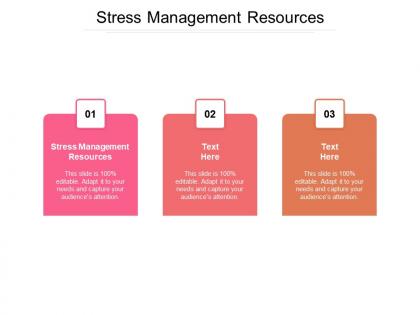 Stress management resources ppt powerpoint presentation file slide cpb