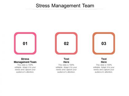 Stress management team ppt powerpoint presentation outline background designs cpb