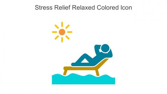 Stress Relief Relaxed Colored Icon In Powerpoint Pptx Png And Editable Eps Format