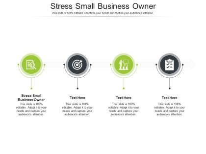 Stress small business owner ppt powerpoint presentation pictures layout cpb