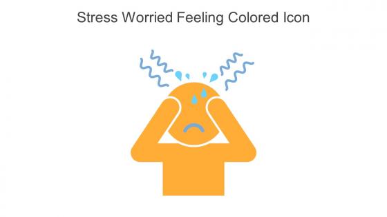 Stress Worried Feeling Colored Icon In Powerpoint Pptx Png And Editable Eps Format