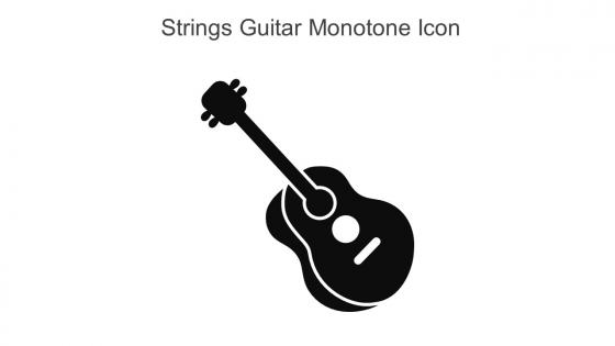 Strings Guitar Monotone Icon In Powerpoint Pptx Png And Editable Eps Format