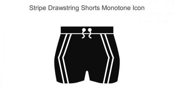 Stripe Drawstring Shorts Monotone Icon In Powerpoint Pptx Png And Editable Eps Format