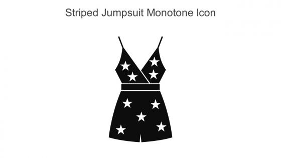 Striped Jumpsuit Monotone Icon In Powerpoint Pptx Png And Editable Eps Format