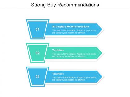 Strong buy recommendation ppt powerpoint presentation infographic template deck cpb