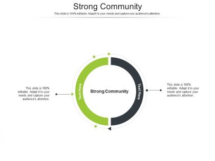 Strong community ppt powerpoint presentation ideas icon cpb