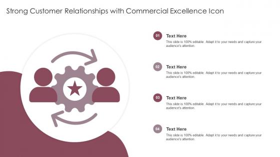 Strong Customer Relationships With Commercial Excellence Icon