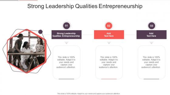 Strong Leadership Qualities Entrepreneurship In Powerpoint And Google Slides Cpb