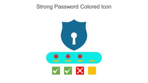 Strong Password Colored Icon In Powerpoint Pptx Png And Editable Eps Format