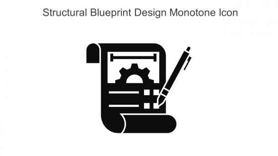 Structural Blueprint Design Monotone Icon In Powerpoint Pptx Png And Editable Eps Format